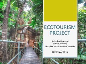 Eco-agriculture tourism experiences